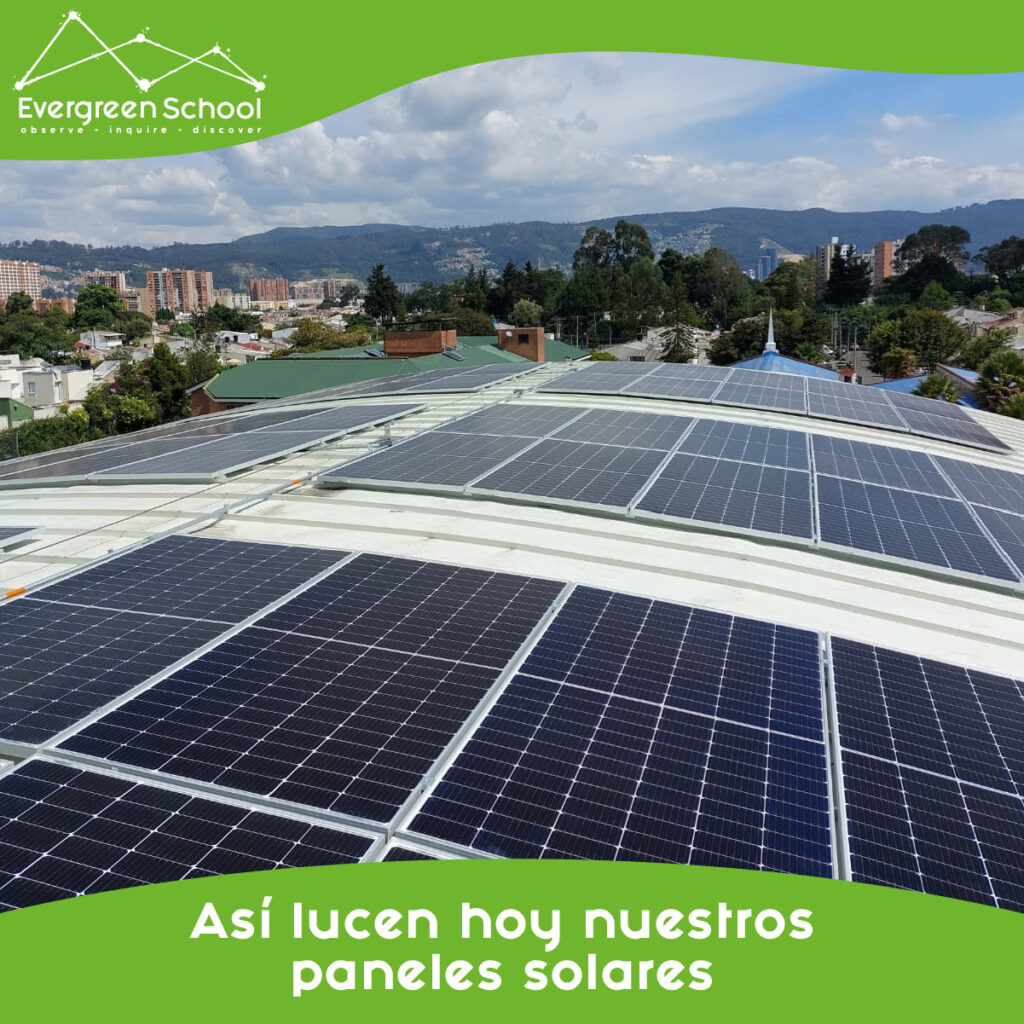 Evergreen School Bogotá: Líder en sostenibilidad a través de paneles solares